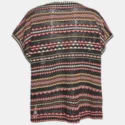 M Missoni Black Patterned Knit Top L