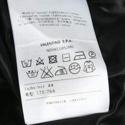 Pre Owned M Missoni Black/Brown Patterned Knit Maxi Skirt M