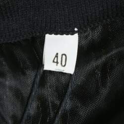 مملوكة مسبقًا تنورة ماكسي تريكو لوريكس نمط زهري/أسود إم ميزوني مقاس صغير