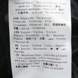 Pre Owned M Missoni Pink/Black Patterned Lurex Knit Maxi Skirt L