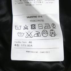 Pre Owned M Missoni Pink/Black Patterned Lurex Knit Maxi Skirt L