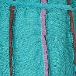 M Missoni Green Patterned Knit Maxi Dress L