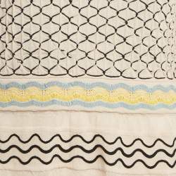 M Missoni Cream Patterned Knit Mini Dress L