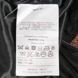 مملوكة مسبقًا فستان بلا أكمام إم ميزوني تريكو بنمط متعدد الألوان/بورجوندي مقاس متوسط (ميديوم)