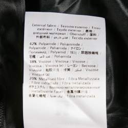 Pre Owned M Missoni Metallic Lurex Patterned Knit Sleeveless Mini Dress S