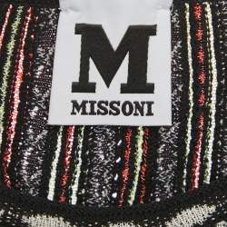M Missoni Multicolor Patterned Knit Sleeveless Mini Dress L