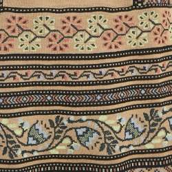 Pre Owned M Missoni Brown/Multicolor Patterned Knit Sleeveless Midi Dress L