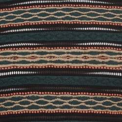 M Missoni Green Patterned Knit Long Sleeve Sweater Top L