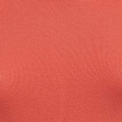Pre Owned M Missoni Coral Pink Knit Long Sleeve Top S