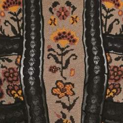 مملوكة مسبقًا M Missoni Multicolor Floral Pattern Knit Sleeveless Dress M