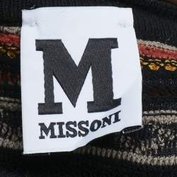 M Missoni Multicolor Texture Knit Long Sleeve Jumper L