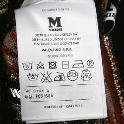 M Missoni Multicolor Stripe Patterned Knit Leggings S