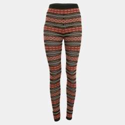 M Missoni Multicolor Stripe Patterned Knit Leggings M