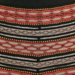 M Missoni Multicolor Stripe Patterned Knit Leggings M