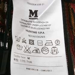 M Missoni Multicolor Stripe Patterned Knit Leggings M