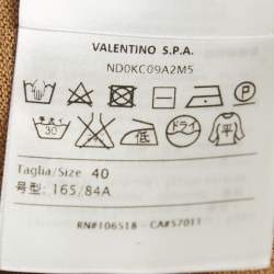 Pre Owned M Missoni Brown Wool Knit Long Sleeve Top S