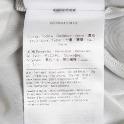 Pre Owned فسـتان أ م ميسوني تريكو لوريكس بألوان فاتحة زرقاء نمطية بلا أكمام مع كشكش مقاس كبير (لارج)