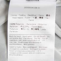 Pre Owned M Missoni Light Blue Patterned Lurex Knit Ruffled Sleeveless Dress M