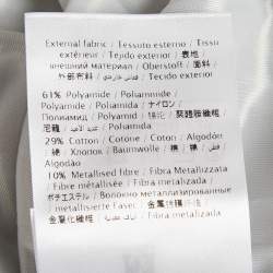 Pre Owned M Missoni Light Blue Patterned Lurex Knit Ruffled Sleeveless Dress M