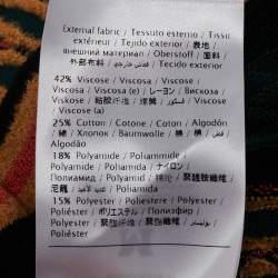 Pre Owned M Missoni Green/Multicolor Patterned Knit Long Sleeve Top M