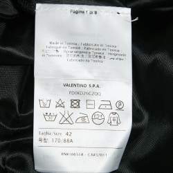 Pre Owned M Missoni Yellow/Black Alga and Bubble Pattern Knit Sleeveless Midi Dress M