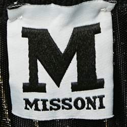 مملوكة مسبقًا M Missoni Yellow/Pink Alga and Bubble Pattern Knit Sleeveless Midi Dress M