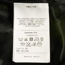 Pre Owned M Missoni Black Patterned Knit Skirt S