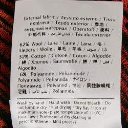 Pre Owned M Missoni Orange/Black Knit Sleeveless Top S