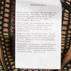 Pre Owned M Missoni Multicolor Patterned Knit Fabric Cardigan M