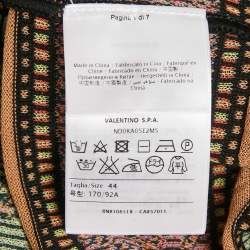 Pre Owned M Missoni Multicolor Patterned Knit Fabric Cardigan M