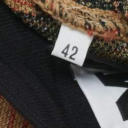 Pre Owned M Missoni Multicolor Patterned Knit Cardigan M