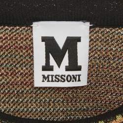 Pre Owned M Missoni Multicolor Patterned Knit Top M