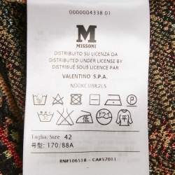Pre Owned M Missoni Multicolor Patterned Knit Top M