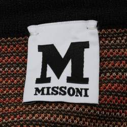 Pre Owned M Missoni Multicolor Patterned Knit Top M