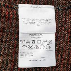 Pre Owned M Missoni Multicolor Patterned Knit Top L