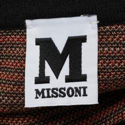 Pre Owned M Missoni Multicolor Patterned Knit Top L