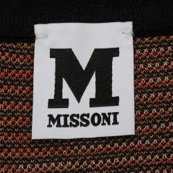 Pre Owned M Missoni Multicolor Patterned Knit Top M