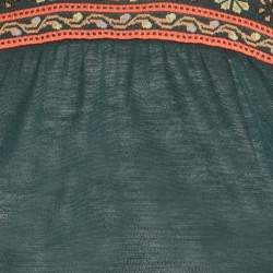 Pre Owned M Missoni Dark Green Knit Full Sleeve Top S