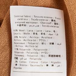 Pre Owned M Missoni Beige Knit Full Sleeve Top S