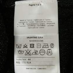 Pre Owned M Missoni Black Lurex Knit Sleeveless Tunic Top M