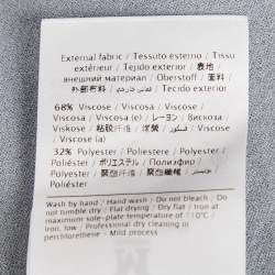 Pre Owned سويت شيرت إم ميزوني رمادي محبوك بطبقة مرنة مقاس صغير (سمول)