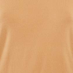 Pre Owned M Missoni Beige Stretch Knit Crewneck Sweatshirt S