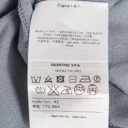 مملوكة مسبقًا M Missoni Grey Stretch Knit Crewneck Sweatshirt M