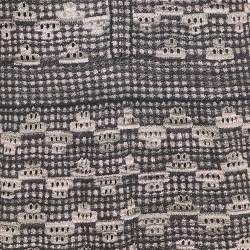 Pre Owned M Missoni Black /Pink Patterned Lurex Knit Neck Tie Detail Maxi Dress M