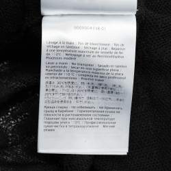 Pre Owned توب بأكمام طويلة شفاف قماشي مزخرف أسود إيم ميزوني مقاس متوسط - ميديوم