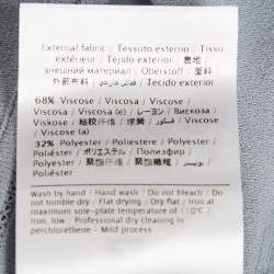 مملوكة مسبقًا M Missoni Grey Stretch Knit Crewneck Sweatshirt S