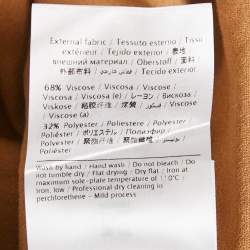 Pre Owned M Missoni Beige Stretch Knit Crewneck Sweatshirt M