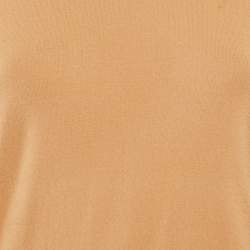 Pre Owned M Missoni Beige Stretch Knit Crewneck Sweatshirt M