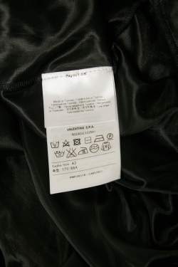 مملوكة مسبقًا M Missoni Black/Pink Patterned Lurex Knit Neck Tie Detail Maxi Dress M