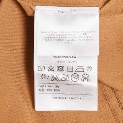 مملوكة مسبقًا كنزة إمل ميزوني بياقة دائرية رمادية مطاطة مقاس كبير